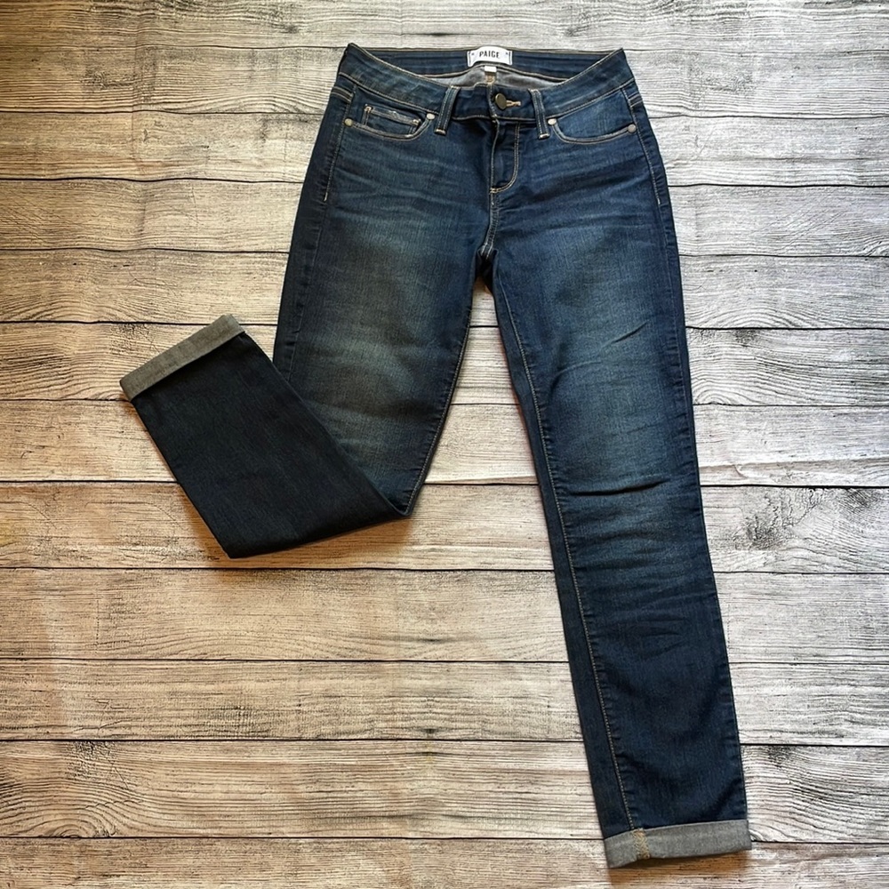 Paige Denim Cropped & Cuffed Kylie Skinny Jeans